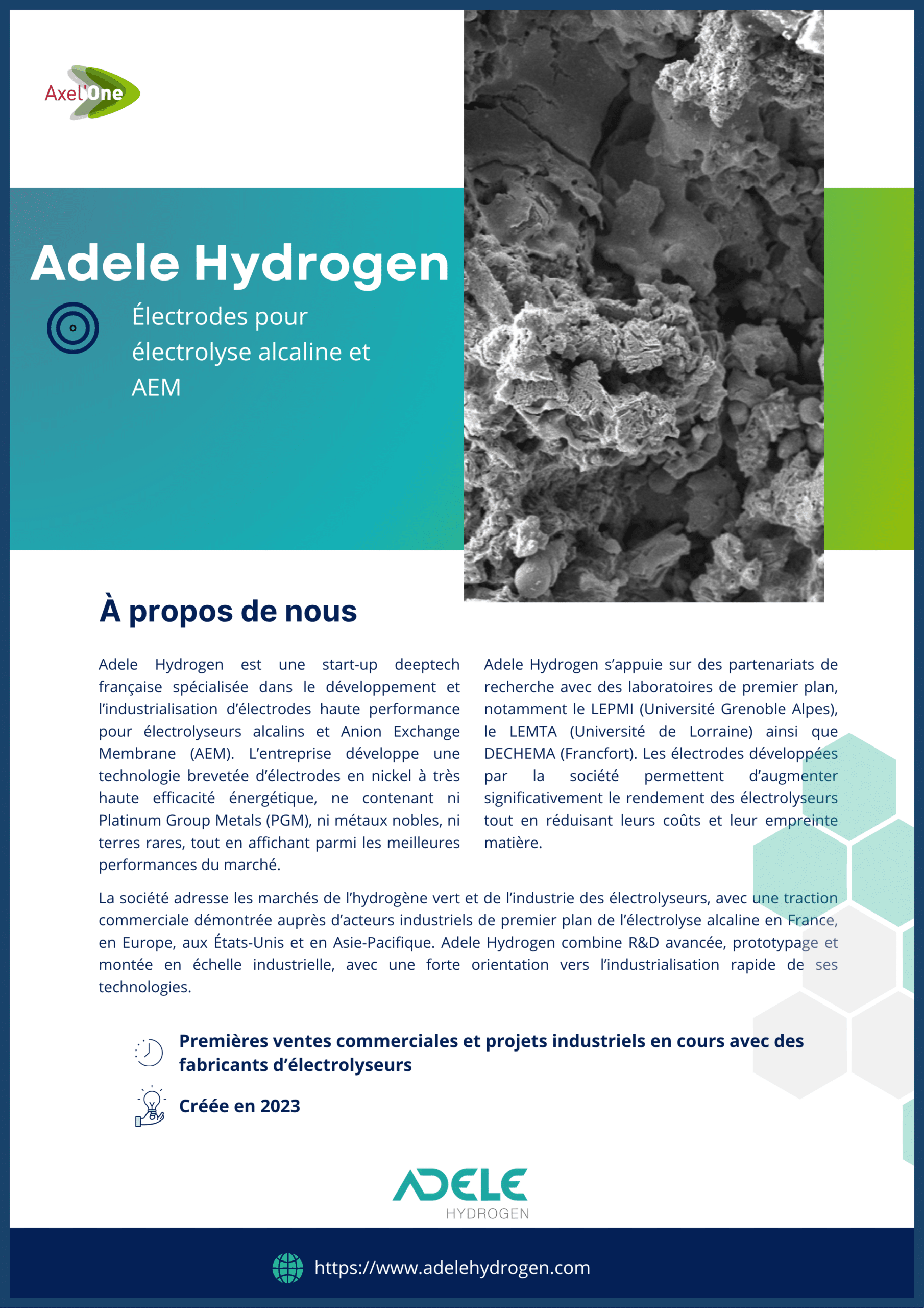 Fiche hébergé Adele Hydrogen